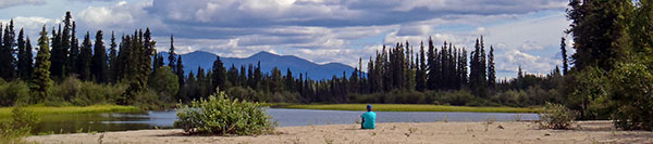 Unwind and let go out in the Yukon wilderness at Frances Lake