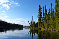 Idyllic evening on Frances River